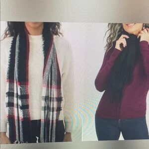 Stylish Black and Gray Women's Scarf